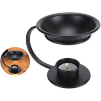 Diffuseur de Fragrances Métallique en Fer avec Support V et Bol Amovible de 100ml pour Maison et Spa