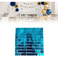Panneau de fond scintillant à cadre translucide 24 pièces 30x30cm pour mariage et événements décoratifs