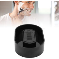 Nettoyeur pour Tondeuse de Barbe Portable, Manuel Type Push, Noir - Rinser avec Filtre 150 μm et Bac Anti-Débordement