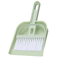Balayette de Bureau Mini et Petite Pelle à Balayures - Kit de Nettoyage Desktop Nordic Green en Plastique