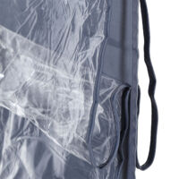 Organisateur de porte wardrobe 10 compartiments gris foncé foldable pour tote bag handbag purse