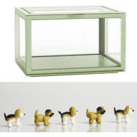 Vitrine de Collection Acrylique Transparente Organiseur de Figures Grande Capacité Design Magnétique Protection Anti-Poussière Étanche Caisse de Présentation Clair