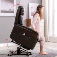 Télécommande électrique pour sofa - Interrupteur de fauteuil recliner à double bouton 5 broches - ABS durable, 2m de câble, 5A, pour salon et bureau