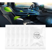 Tablets de Recharge de Fragrance Automobile - 6 Tablettes de Recharge Portables pour Clip Ventilateur avec Parfum Gardenia, Matériau PE, 10g - Longue Durée et Diffusion Progressive