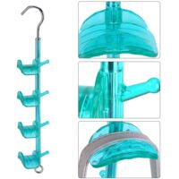 Porte-bagages Rotatif 360° pour Sacs à Main, Sacs et Accessoires - Support de Rangement Bleu pour Tiroirs, Armaires et Closets