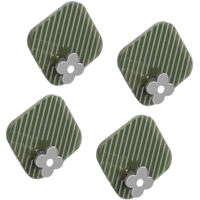 4 Crochets Adhésifs Plastic ABS, Nail-Free Waterproof Towel Wall Hangers Bathroom Kitchen Office Green, 6x6cm