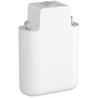Moteur Intelligent pour Rideau Curtain Motor, Smart Curtain Opener avec Contrôle Vocal, Timer, Sensor Lumière, Batterie 6400mAh, Compatible Rails U et I, Installation Sans Vis, Blanc