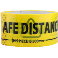 Ruban de Signalisation PVC Adhesive pour Isolation - Tape Caution "Watch Your Step" Auto-Adhésif Imperméable Fort 48mm x 33m (108ft) - 1 Rouleau