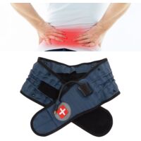 Ceinture de Décompression Dorsale Inflatable Lumbar Support Belt TPU Blue Silver Inflateur et Manuel