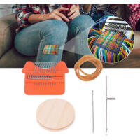 【Mini Loom Machine DIY】Kits pour Tissage et Réparation Artisanal, 6.5cm Bois d'Orange Triangle
