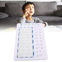 Planning Board Organizer - Chore Checklist Task Sliding Board Memo Board with Pen for Kids Home Office Dorm RV
