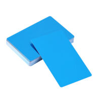 Cartes de visite métalliques Cartes professionnelles aluminium laser gravé 50 pièces Bleu qualité supérieure durable élégant Carte de visite métallique aluminium 86 x 54 mm 0.22 mm élégante 50 pièces