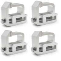 Ensemble de 4 Serres de Fixation Heavy Duty TL‑2002 pour Rail Utilité Truck Cap en Aluminium