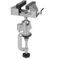 Mors de table rotatif 360° Heavy Duty en aluminium - Largeur ajustable avec mors caoutchouc