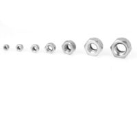 Kit de vis hexagonales en acier inoxydable - 175pcs M3 M4 M5 M6 M8 M10 M12 - Kit assorti avec boîte de rangement