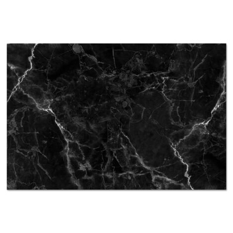 CRÉDENCE DE CUISINE Marbre - Noir - Blanc - Texture - Aspect marbre 60x40