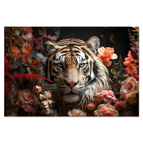 CRÉDENCE DE CUISINE Tigre - Animal - Nature - Floral - Botanique 60x40 (1/5)