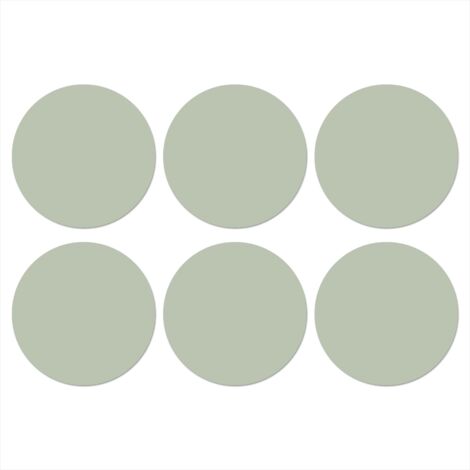 POSAVASOS Vert menthe - Couleur unie Lot de 6 10x10 (1/5)