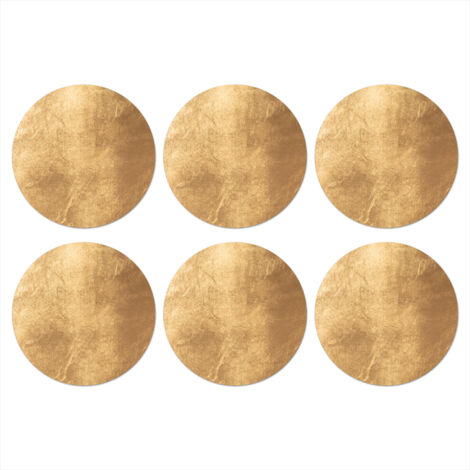 POSAVASOS Lumière tombant sur un mur doré Lot de 6 10x10 (1/5)