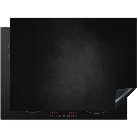 PROTECTION PLAQUE INDUCTION Béton - Noir - Gris - Texturé - Industriel Couvre Plaque De Cuisson 71x52 cm
