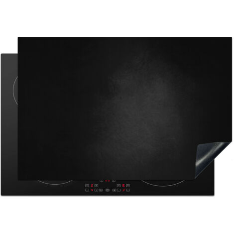 PROTECTION PLAQUE INDUCTION Béton - Noir - Gris - Texturé - Industriel Cuisine Accessoire 78x52 cm