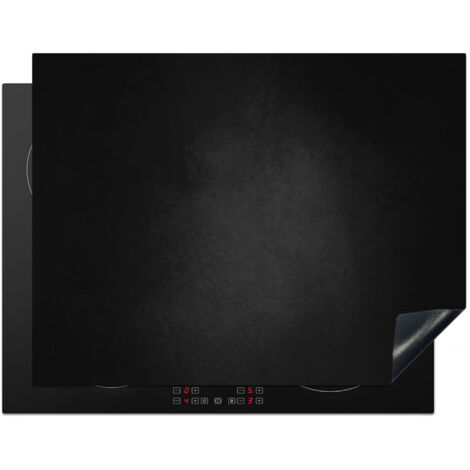 PROTECTION PLAQUE INDUCTION Béton - Noir - Gris - Texturé - Industriel Couvre Plaque De Cuisson 77x59 cm