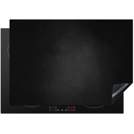 PROTECTION PLAQUE INDUCTION Béton - Noir - Gris - Texturé - Industriel Cuisine Accessoire 75x52 cm