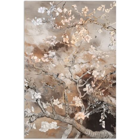 AFFICHE Fleur d'amandier - Art - Van Gogh - Beige - Abstrait Décoration Salon 20x30 cm