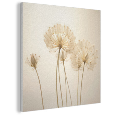 TABLEAU ACOUSTIQUE Soleil - Pissenlit - Botanique - Fleurs Anti-Bruit 90x90 cm