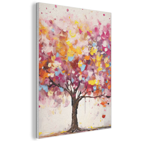 TABLEAU ACOUSTIQUE Aquarelle - Arbre - Art - Abstrait Art Muraux Décoratif 60x80 cm