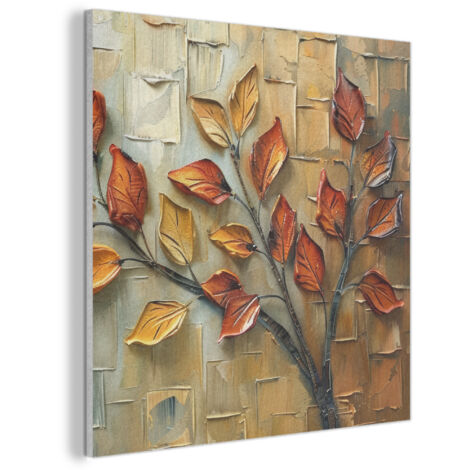 TABLEAU ACOUSTIQUE Arbre - Abstrait - Nature - Art Anti-Bruit 90x90 cm