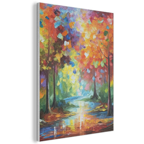 TABLEAU ACOUSTIQUE Paysage - Forêt - Couleurs - Nature Art Muraux Décoratif 60x80 cm (1/5)
