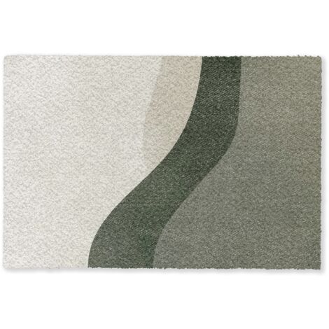 PAILLASSON Japandi - Vert - Abstrait - Moderne 60x40 cm (1/5)