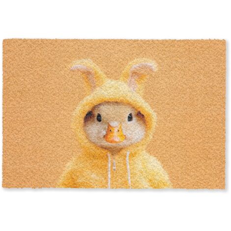 PAILLASSON Lapin de Pâques - Costume - Canard 60x40 cm (1/5)