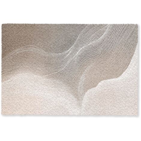 PAILLASSON Lignes ondulées - Courants d'air - Harmonieux 90x60 cm (1/5)