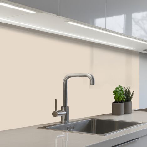 REVETEMENT MURAL DE CUISINE, CRÉDENCE DE CUISINE Beige - Couleur unie 100x60