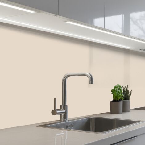 REVETEMENT MURAL DE CUISINE, CRÉDENCE DE CUISINE Beige - Couleur unie 150x60