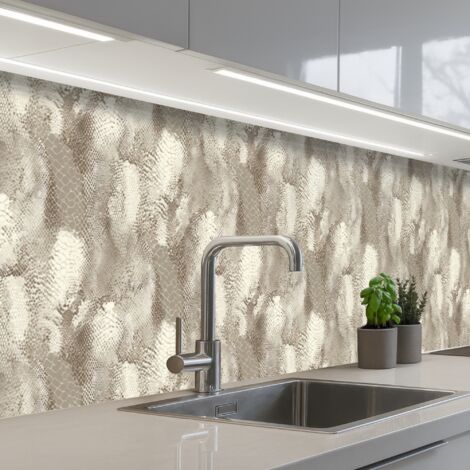 REVETEMENT MURAL DE CUISINE, CRÉDENCE DE CUISINE Serpent - Texture - Sable 200x60 (1/5)