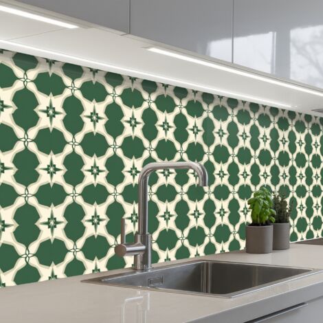 REVETEMENT MURAL DE CUISINE, CRÉDENCE DE CUISINE Carrelage - Classic - Vert 250x60 (1/5)