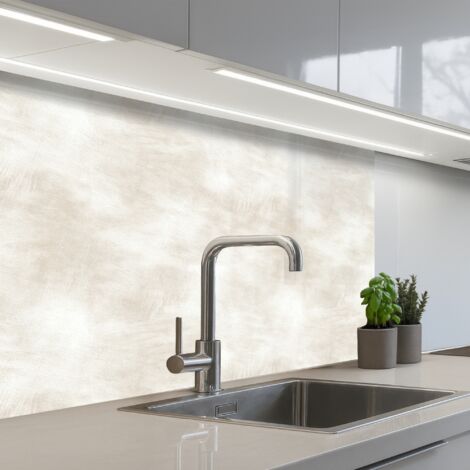REVETEMENT MURAL DE CUISINE, CRÉDENCE DE CUISINE Subtil - Texture - Beige 80x60