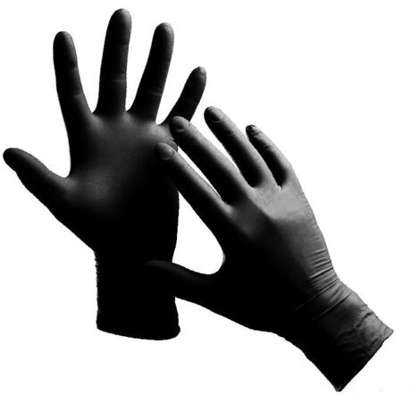Arnowa PROGRIP NITRIL DIAMOND BLACK Nitrilhandschuhe Schwarz Puderfrei Ve 50 Stueck 9 L Arnowa