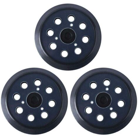 Patin de ponçage 125 mm compatible avec Makita 743081-8 remplacement BO5010 8 trous (3 pièces) (1/5)