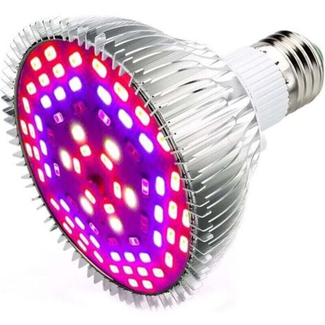 50W 78LED Ampoule E27 Éclairage de plantes avec 7 longueurs d'onde AC 85-265V pour plantes, fleurs et légumes Intérieur/Serre/Jardin - RWJardin › Jardinage › Équipement pour serre et semis › Lampes › (1/5)