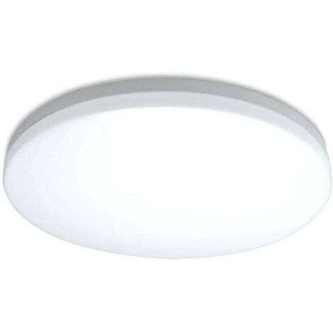 Plafonnier LED 12W, plafonnier 23 x 5 cm, étanche IP44, blanc neutre 4000K, lumière LED ronde pour salle de bain, chambre, couloir, entrée, cuisine - RW (1/5)