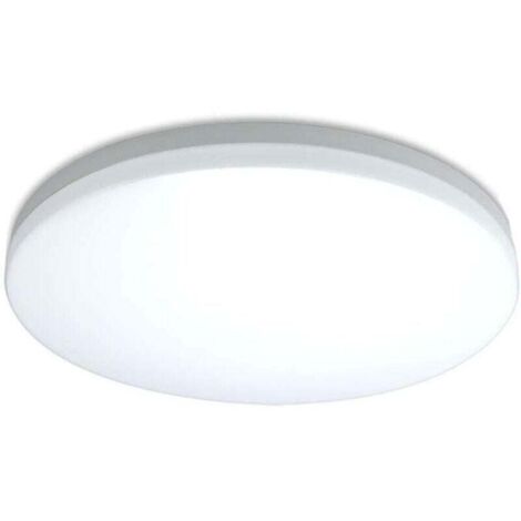 Plafonnier LED 12W, plafonnier 23 x 5 cm, étanche IP44, blanc neutre 4000K, lumière LED ronde pour salle de bain, chambre, couloir, entrée, cuisine (1/5)