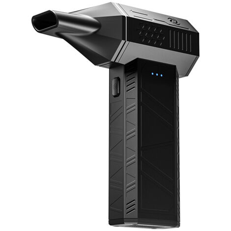 Ce souffleur d'air comprimé affiche une vitesse maximale de 11 000 tr/min, dispose de 3 réglages de vitesse ajustables, d'une batterie rechargeable intégrée de 2 500 mAh et d'une conception compacte. (1/5)