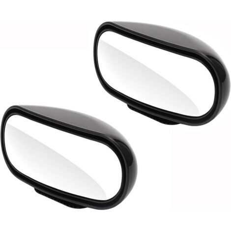 Lot de 2 rétroviseurs de type store vénitien, universels pour voitures et camions, rétroviseurs grand angle convexes rectangulaires réglables, rétroviseurs auxiliaires d'angle mort (1/4)