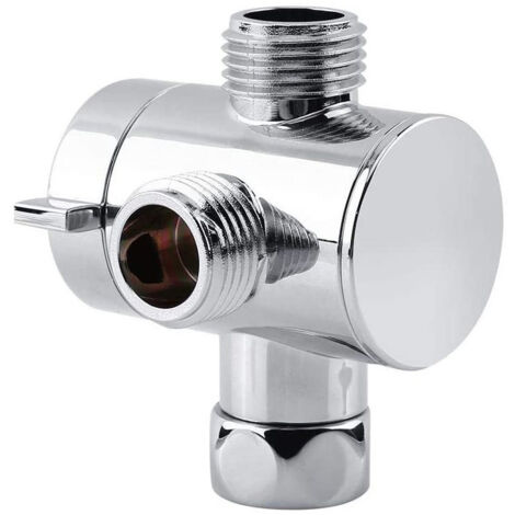 Robinet inverseur 3 voies pour pommeau de douche, robinet inverseur de douche multifonctionnel, accessoires de salle de bain. (1/4)