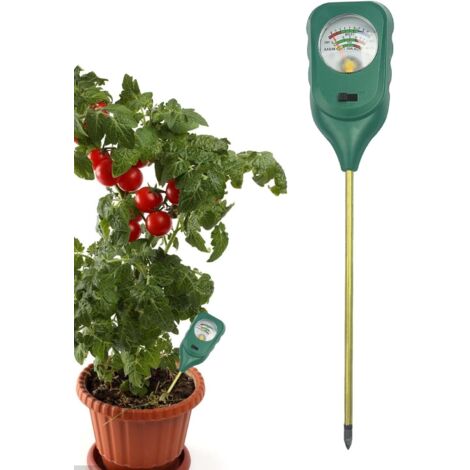 Testeur de sol 3 en 1 : Testeur d’humidité/fertilisation/pH pour plantes en pot - Sans pile, prêt à l’emploi (1/4)