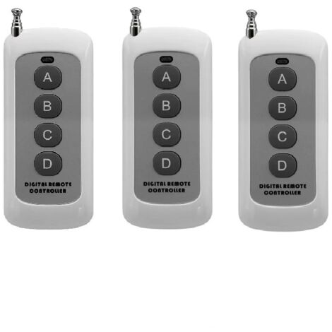 Télécommande universelle à code fixe haute puissance 315 433 pour porte de garage télescopique à longue portée